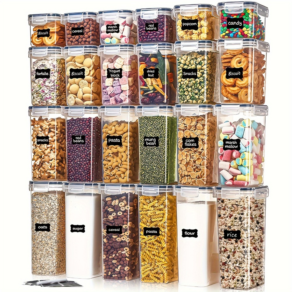 Kitchen Baking Tray Organizer - 24 Recipientes para Almacenamiento de Alimentos,