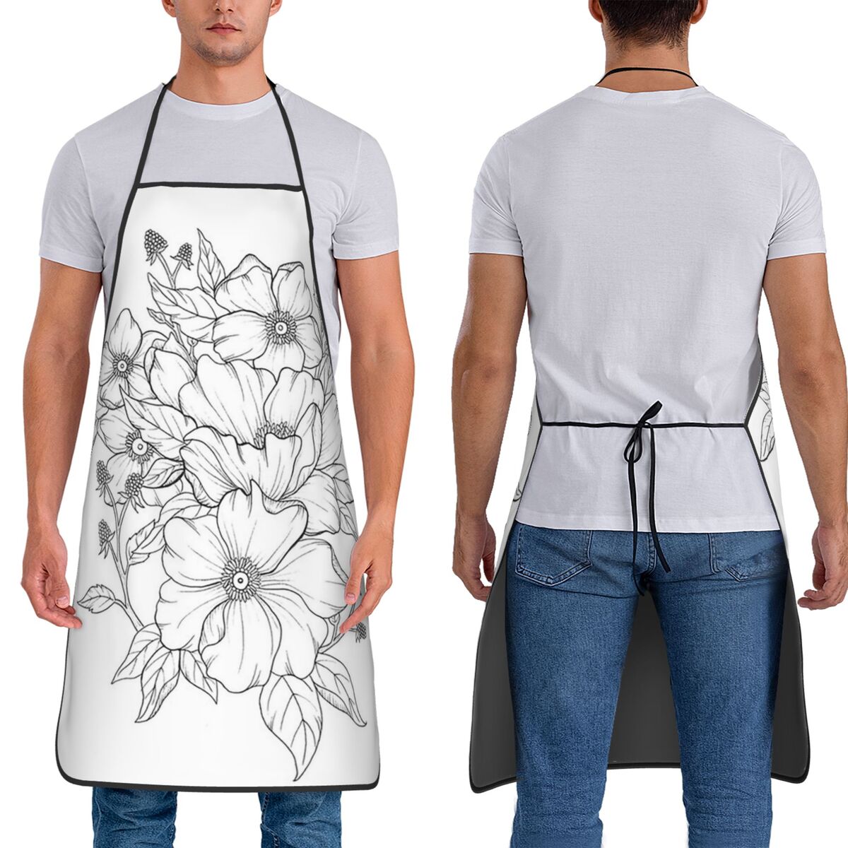 Kitchen Baking Drawing - Delantales de Cocina con Diseño de