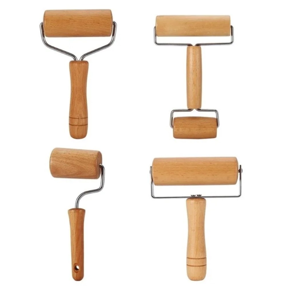 Kitchen Roller Baking - Rodillo de madera para hornear Pizza