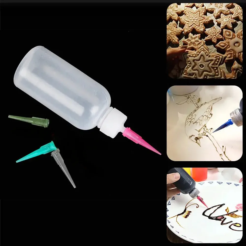 Kitchen Baking Drawing - Botellas exprimibles para pintura de mermelada