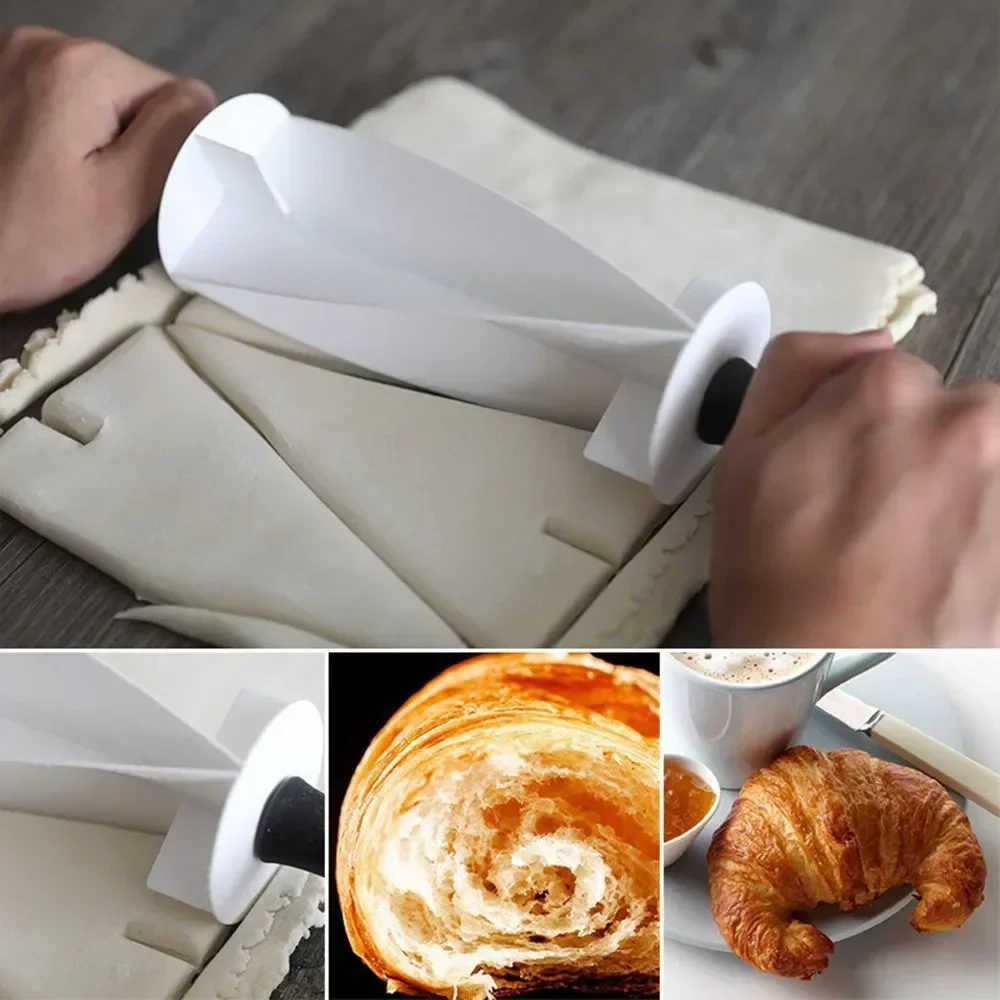 Kitchen Roller Baking - Cortador de masa de Croissant, molde