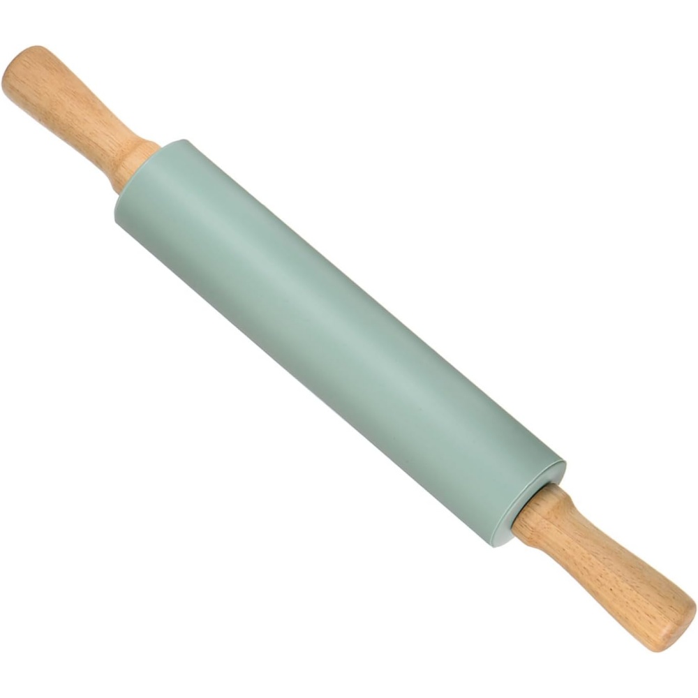 Kitchen Roller Baking - Rodillo de silicona antiadherente con mango