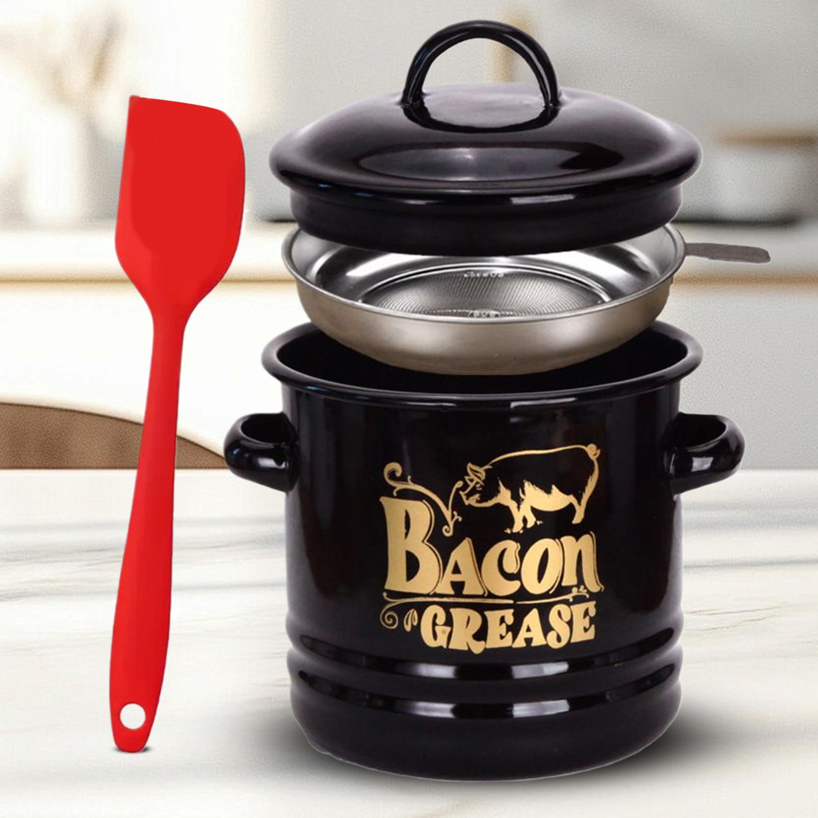 Kitchen Baking Canisters - Contenedor de grasa para tocino, botes