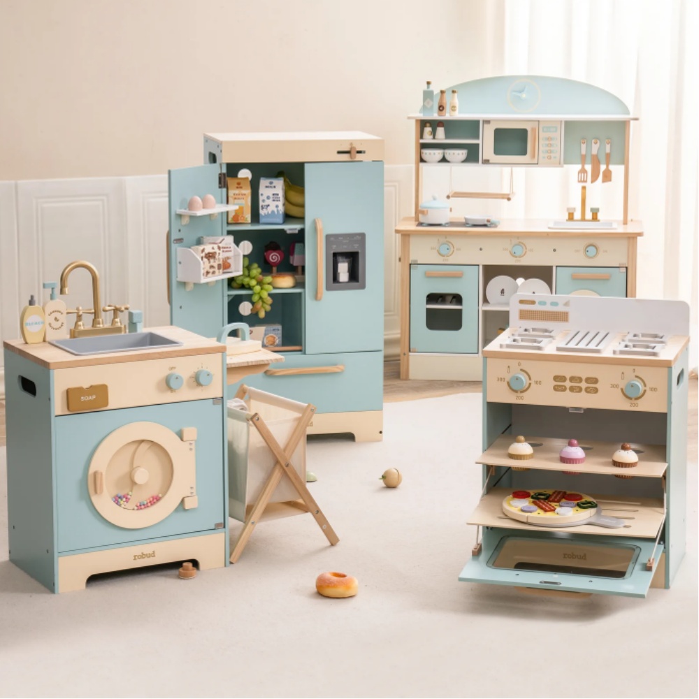 Baking Kitchen Robotime - Robotime Robud Lavadora de cocina Juego
