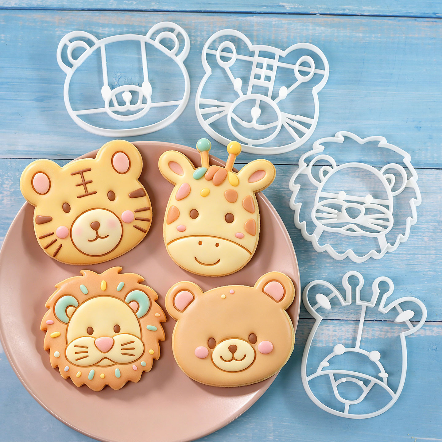 Kitchen Equipment For Baking - Juego de 4 Cortadores de Galletas