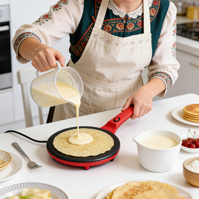 Kitchen Baking Machine - Crepera Eléctrica de Una Sola Cara