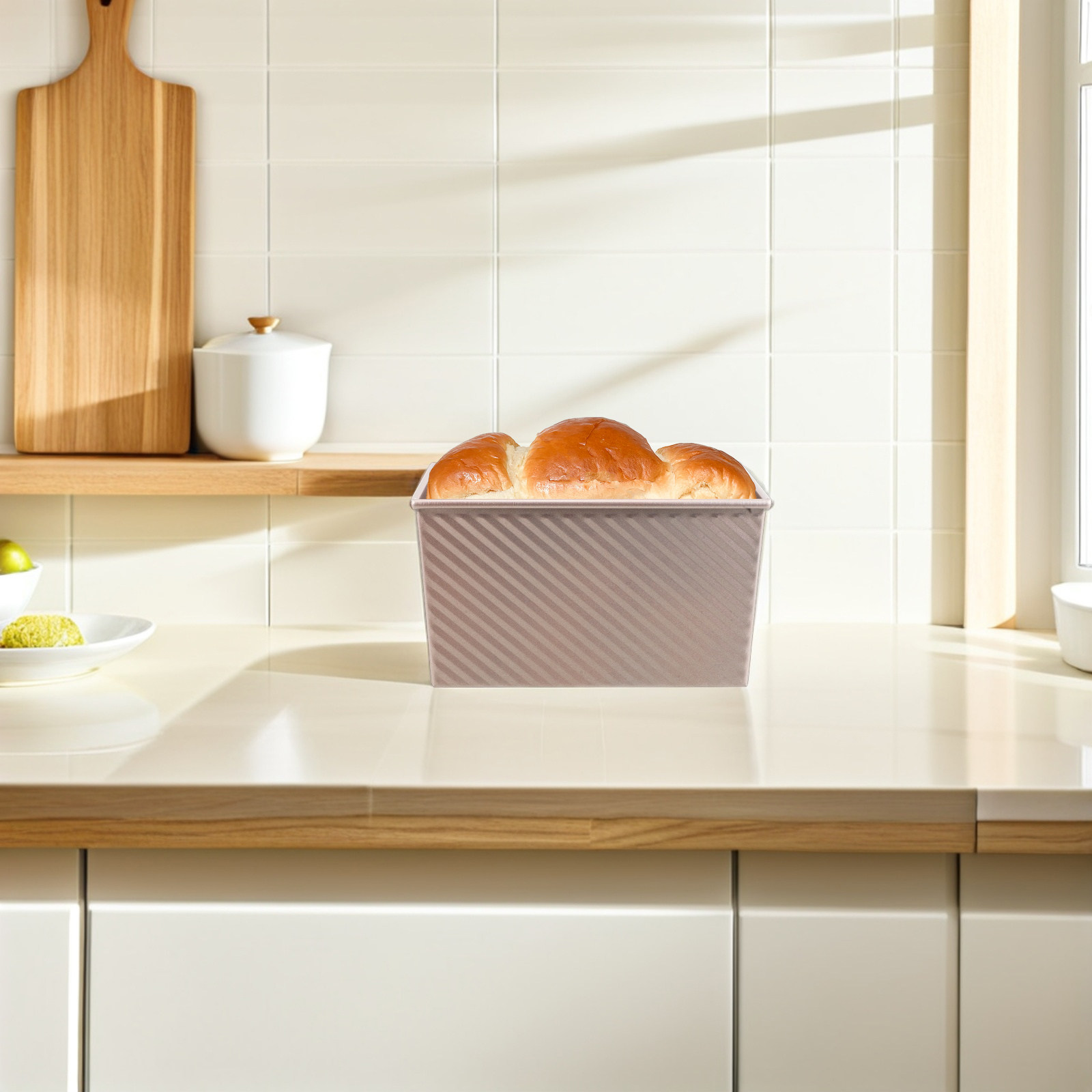 Kitchen Baking Tray - Molde rectangular antiadherente para pan, molde