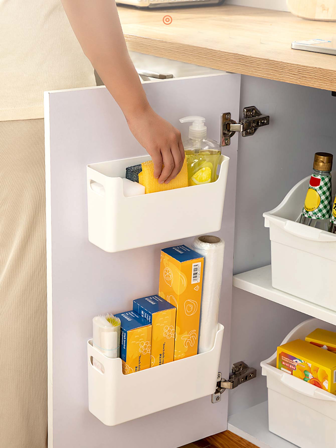 Kitchen Baking Tray Organizer - Organizador de puerta de armario sin