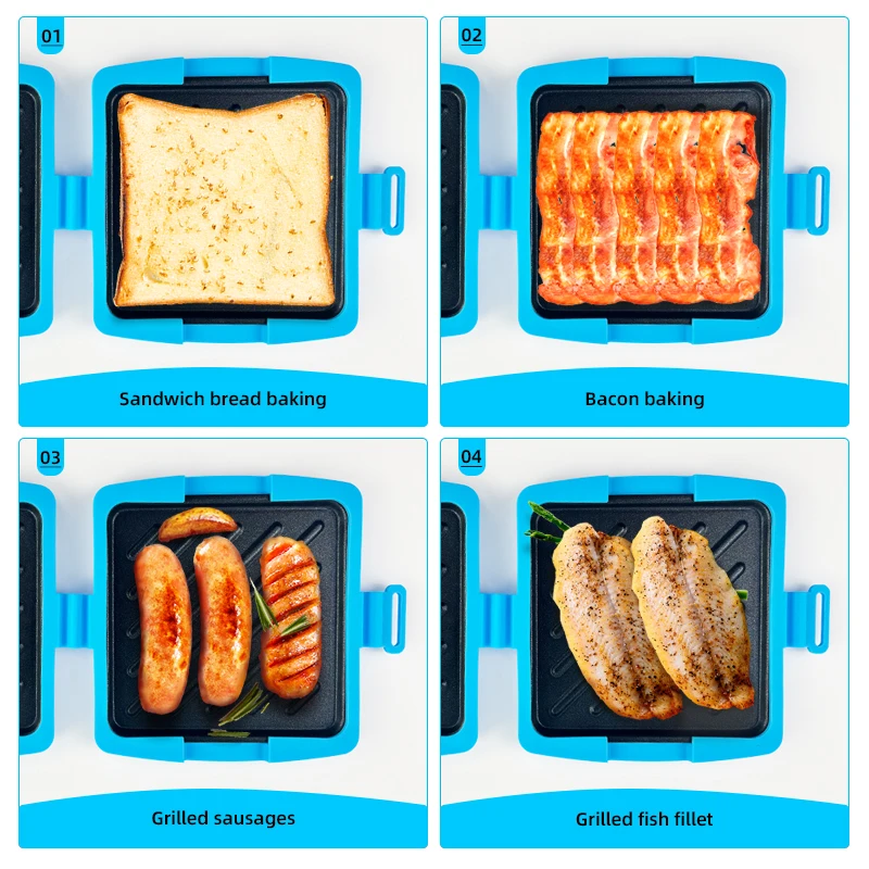 Juego de 3 tostadoras de sándw - Baking Kitchen Set reseña y precio