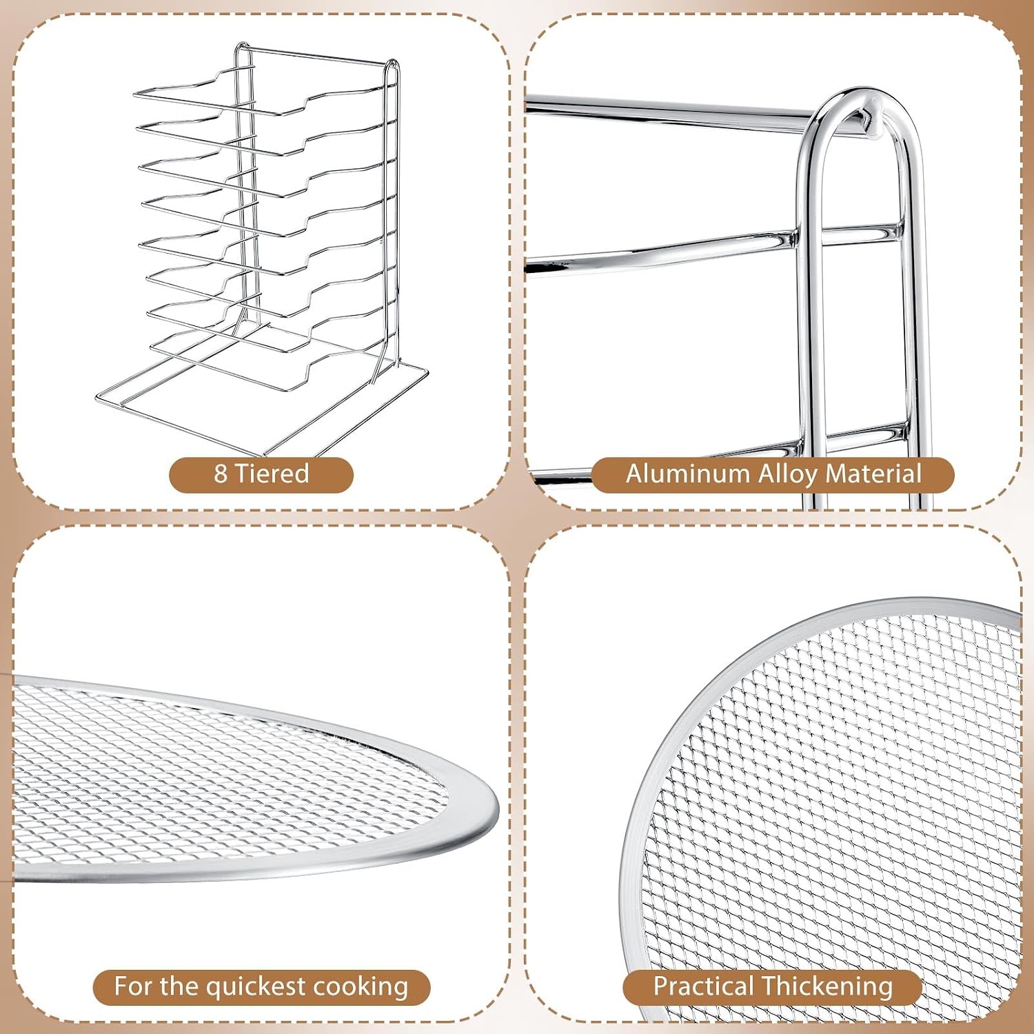 Estante para pizzas de 8 nivel - Baking Kitchen Set reseña y precio
