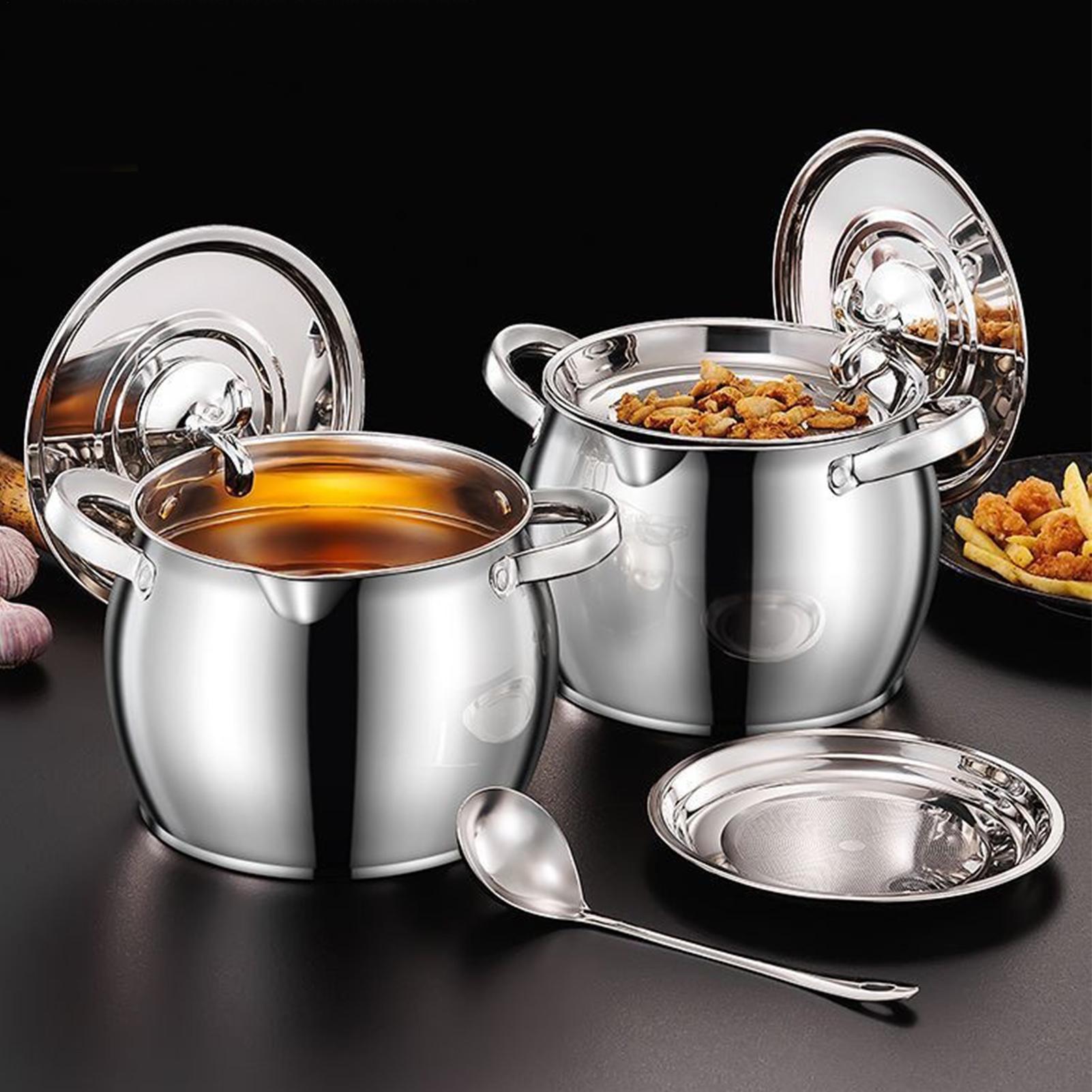 Contenedor de Grasa de Acero I - Kitchen Baking Canisters reseña y precio