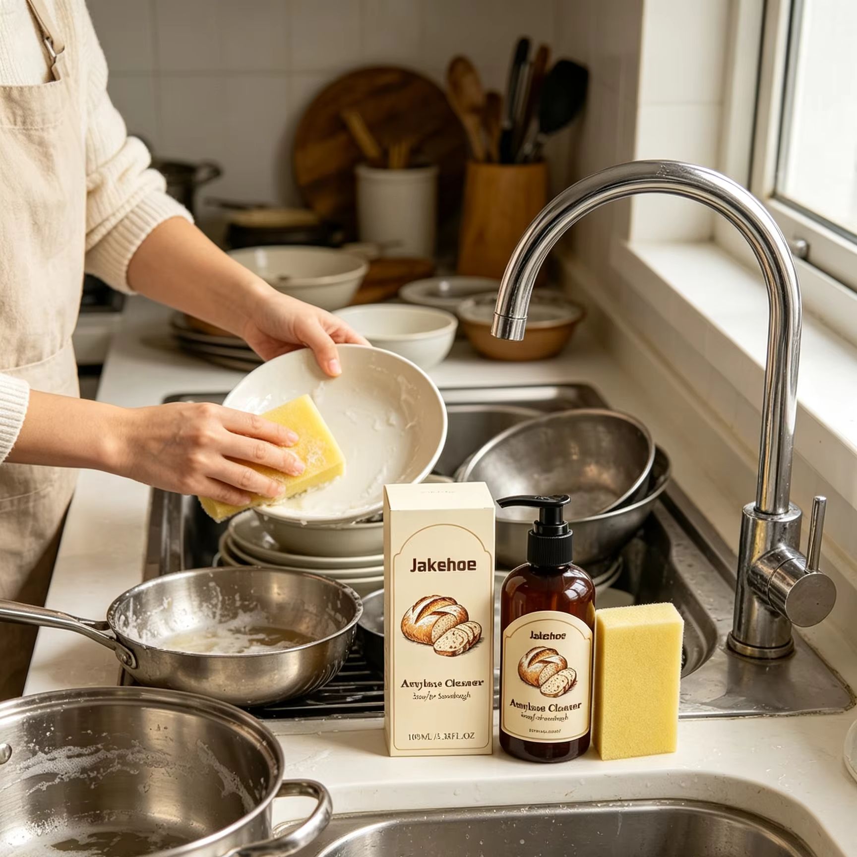 Jakehoe Amylase Cleaner Soap,  - Kitchen Baking Mess reseña y precio