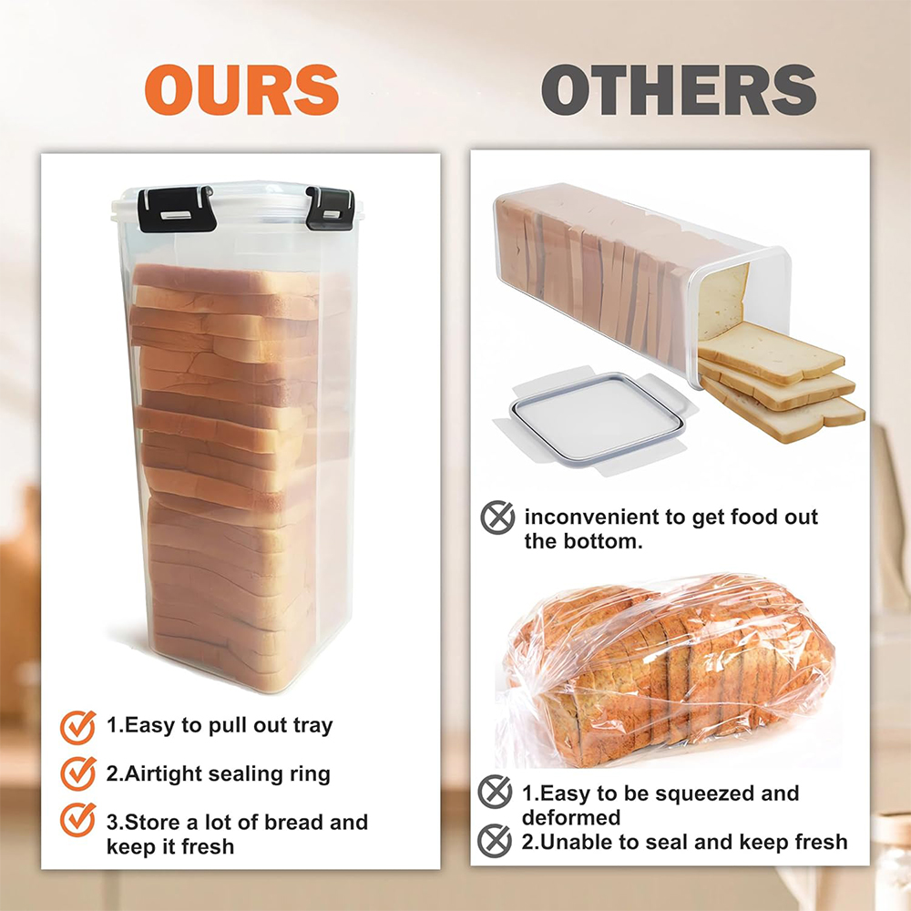 Contenedor para Guardar Pan co - Kitchen Baking Tray reseña y precio