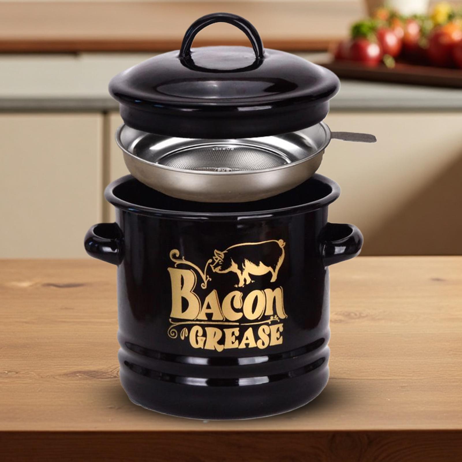 Contenedor de grasa para tocin - Kitchen Baking Canisters reseña y precio