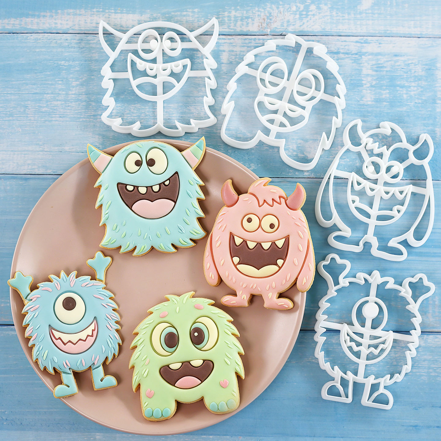 1 ud./4 uds. Cortadores de gal - Kitchen Baking Cookies reseña y precio