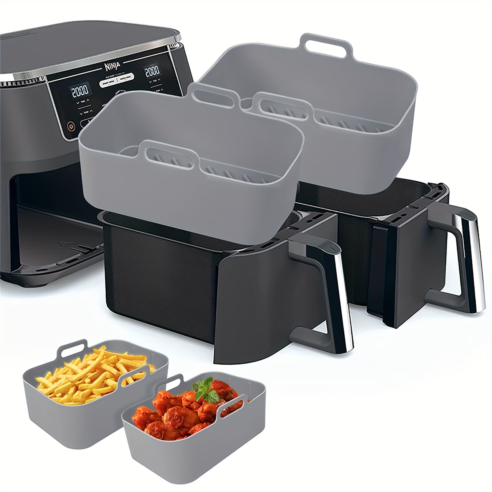 Bandeja de silicona para freid - Kitchen Baking Tray reseña y precio