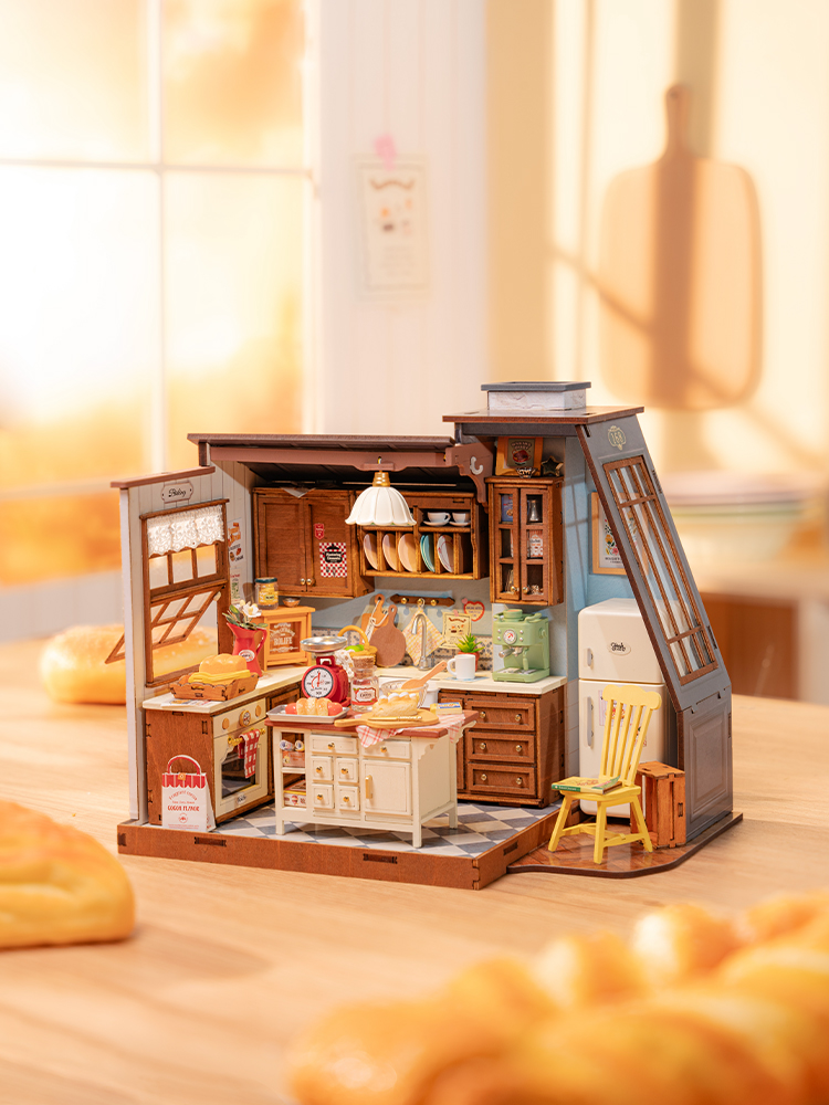 Casa de Muñecas de Madera Robo - Baking Kitchen Robotime reseña y precio