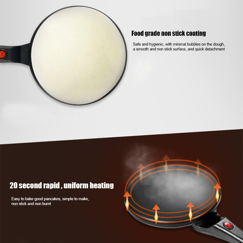Crepera Eléctrica de Una Sola  - Kitchen Baking Machine reseña y precio