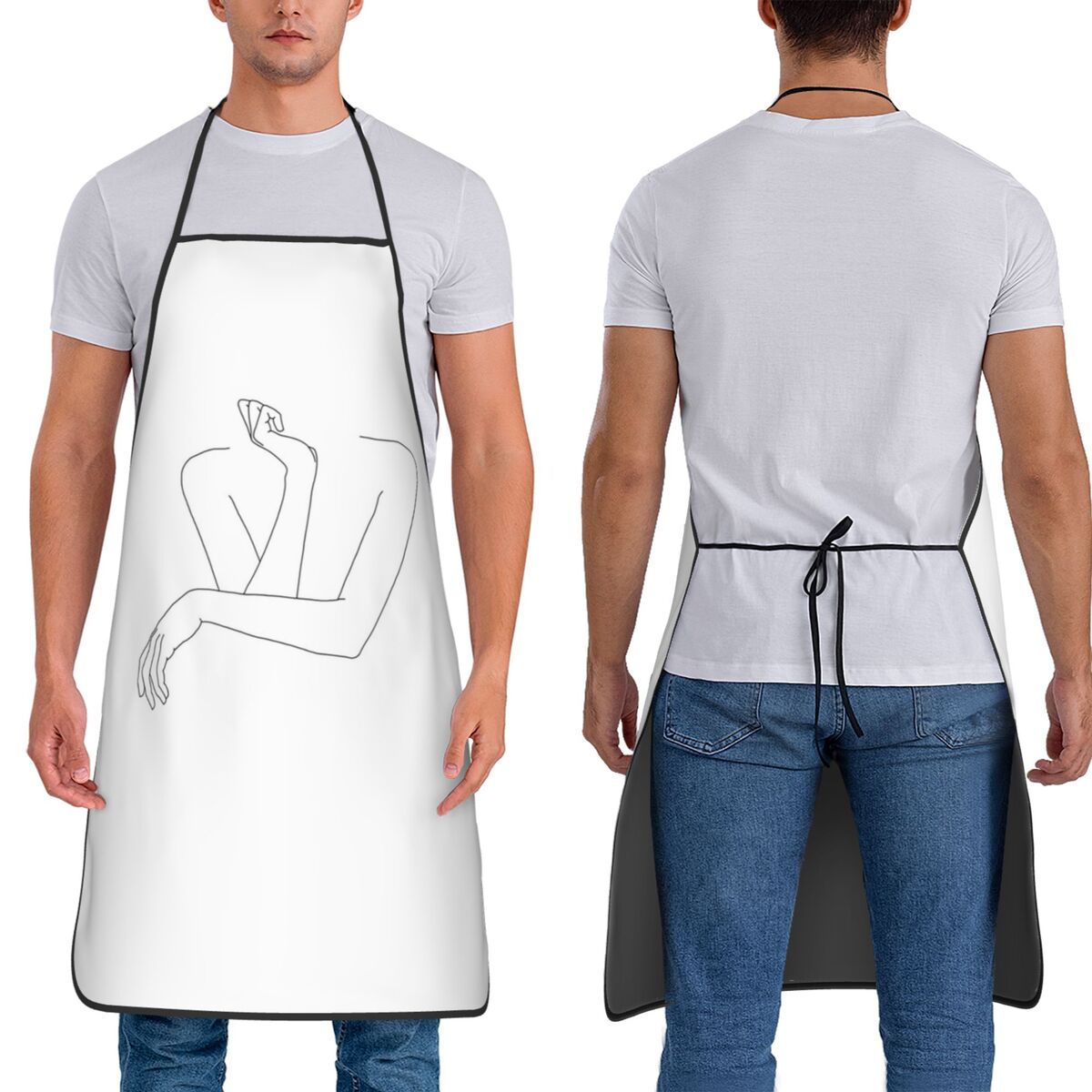 Delantal de cocina sin mangas  - Kitchen Baking Drawing reseña y precio