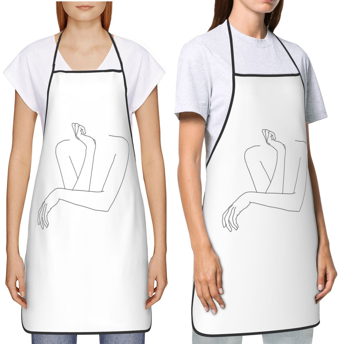 Delantal de cocina sin mangas  - Kitchen Baking Drawing reseña y precio