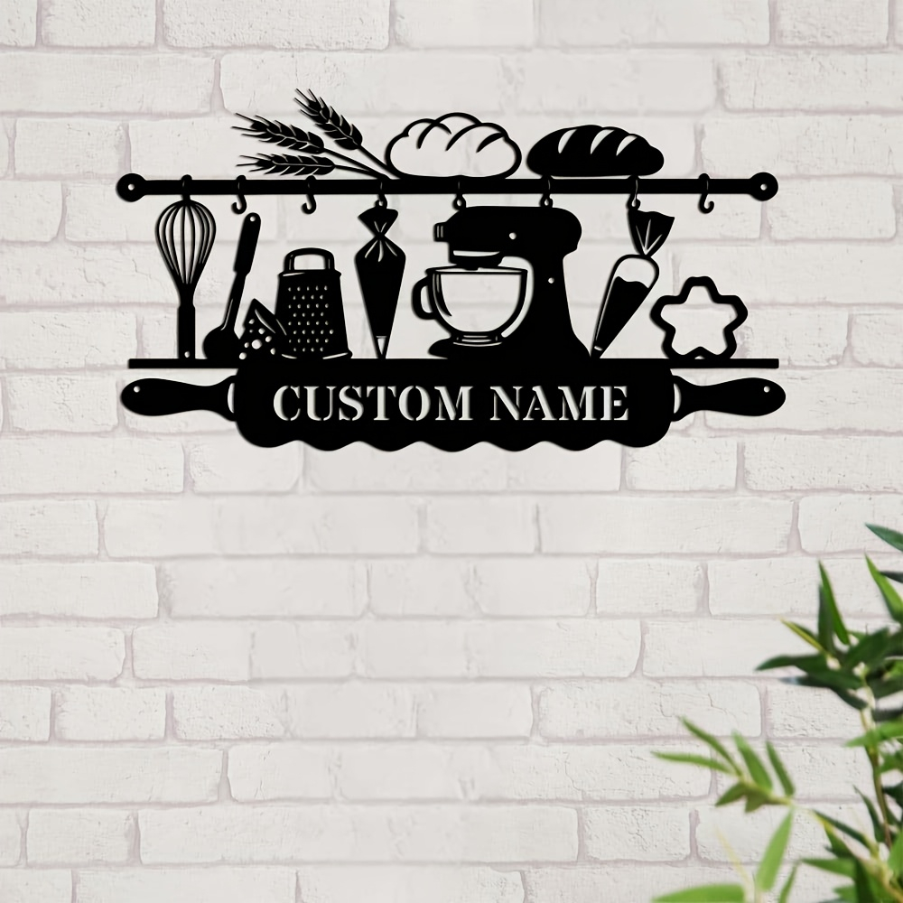Arte de Pared de Hierro Person - Kitchen With Baking Area reseña y precio