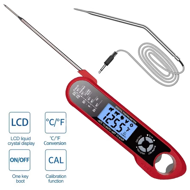 Termómetro para carne con dobl - Kitchen Equipment For Baking reseña y precio