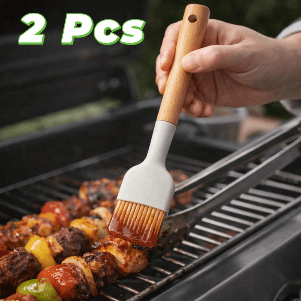 2 pinceles de silicona con man - Pastry Brush Silicone reseña y precio