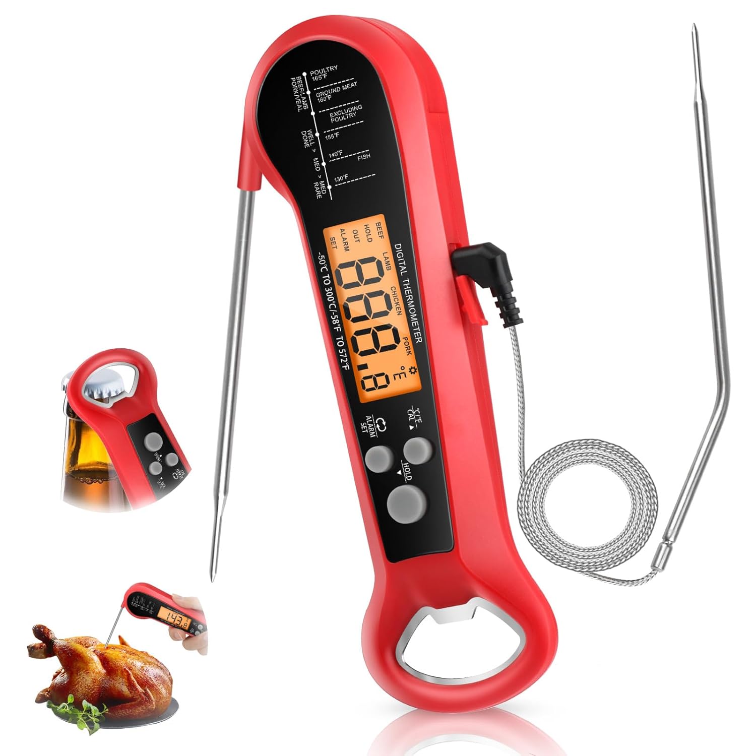 Termómetro de Carne Profesiona - Kitchen Equipment For Baking reseña y precio